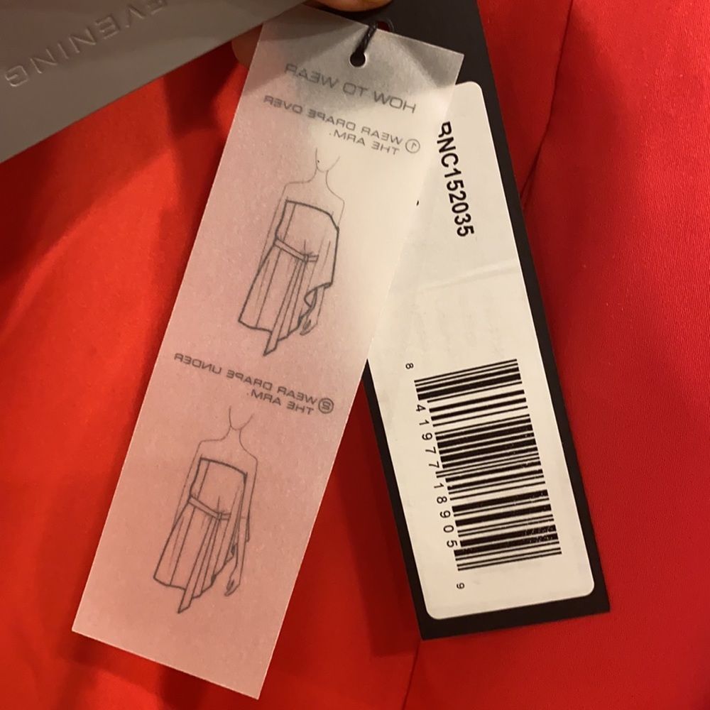 Halston Heritage One Sleeve Mini  Poppy - Picture 8 of 9